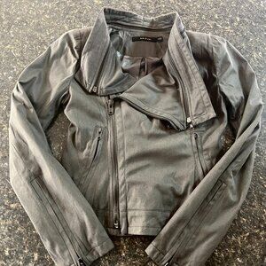 Ark & Co Brown Faux Leather Jacket - Size Small
